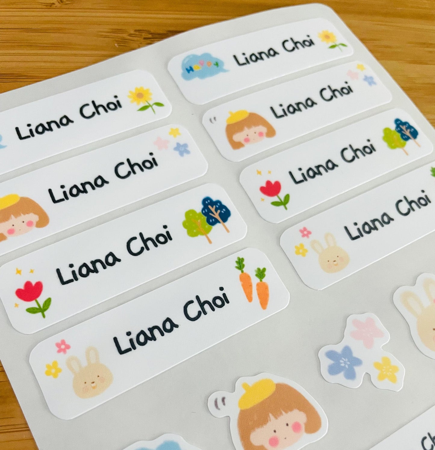 Happy Girl Name Sticker