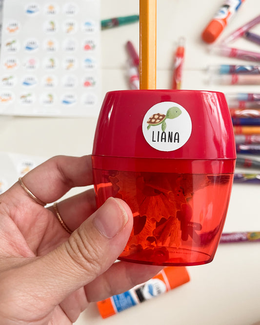 크레용 및 연필용 원형 도트 스티커