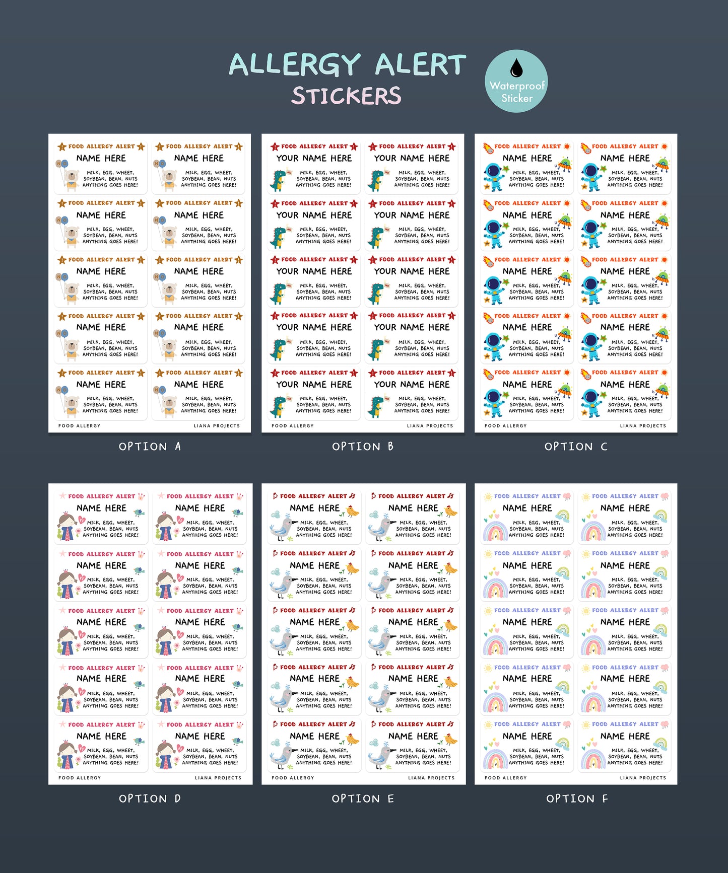 식품 알레르기 경보!