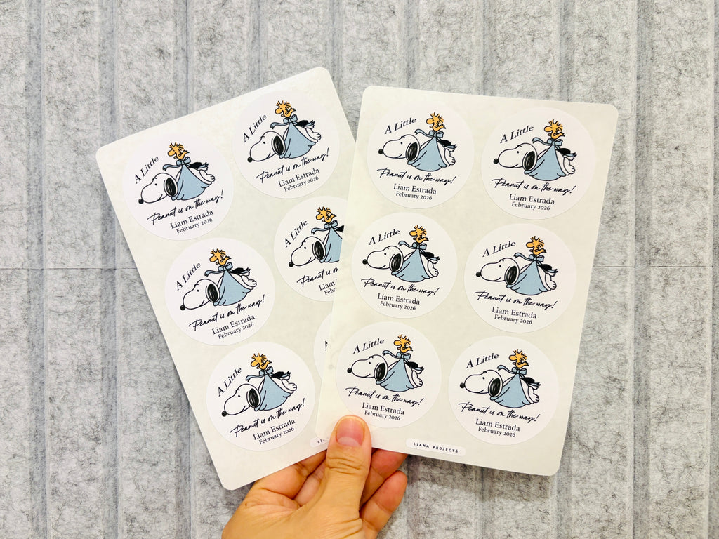 Personalize Baby Shower Sticker