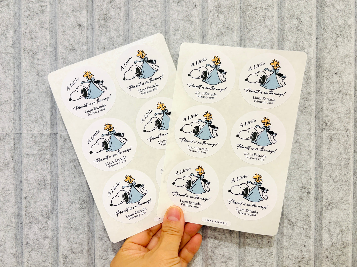 Personalize Baby Shower Sticker