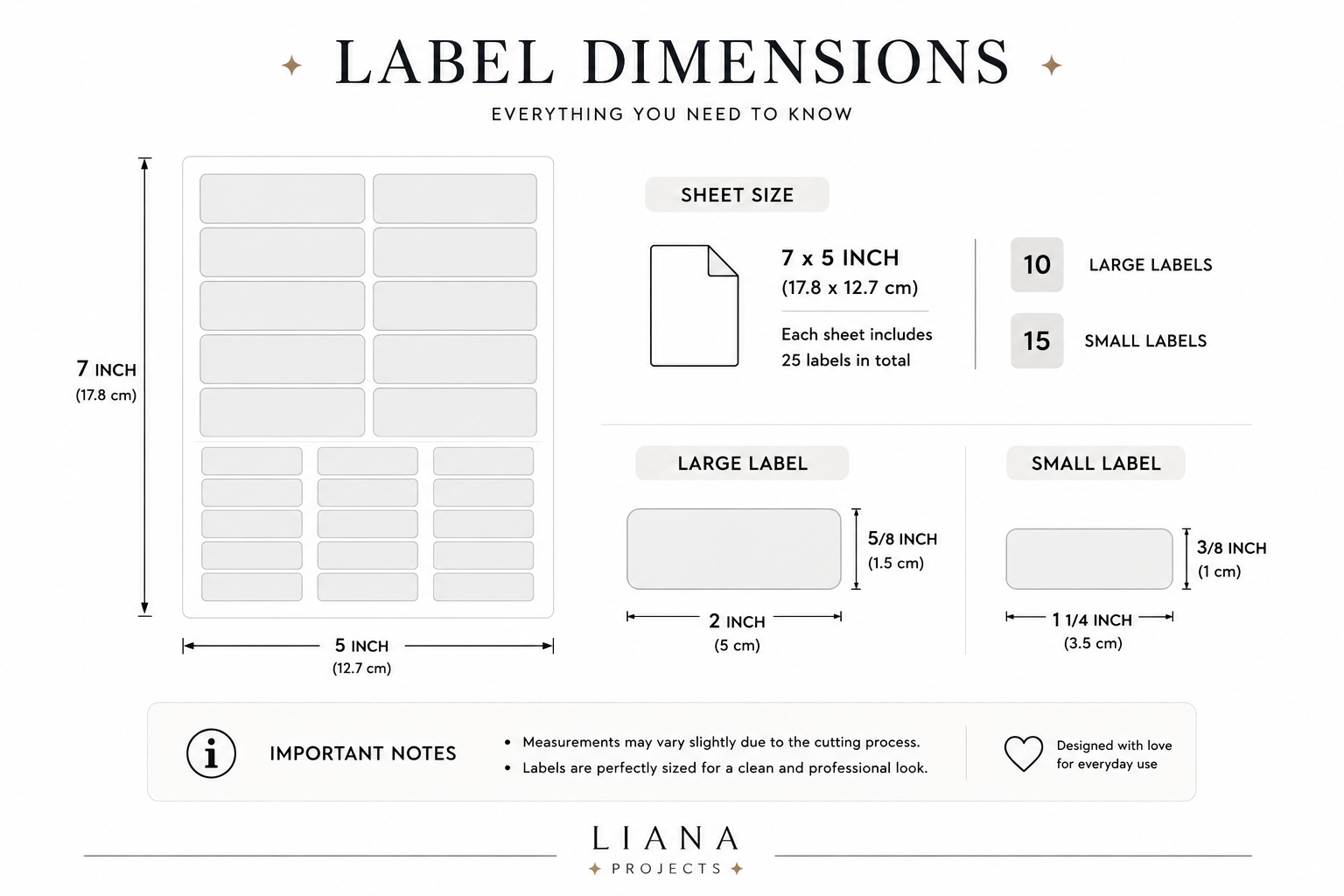 Classic Gel Labels - Only names
