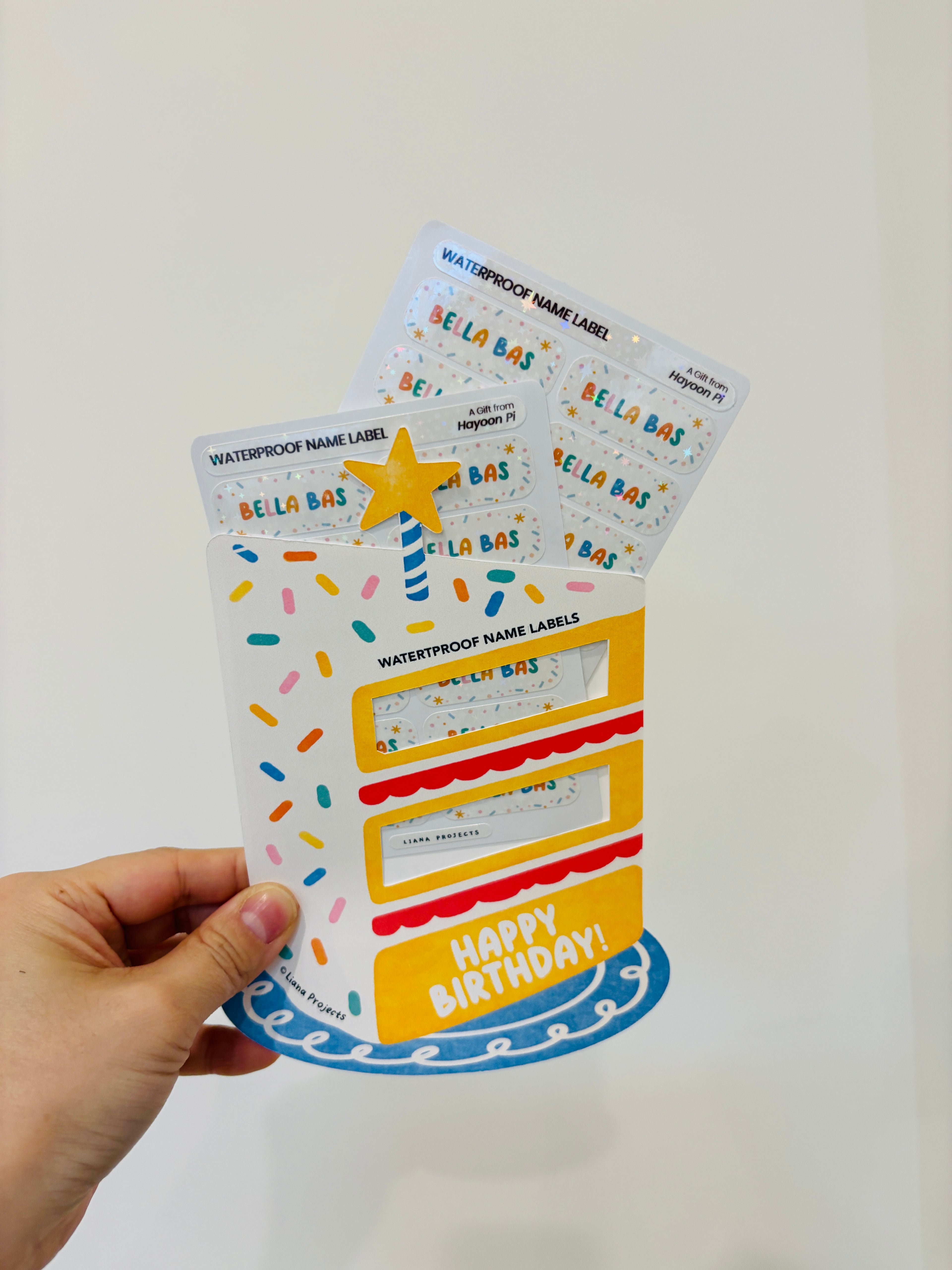 Name labels for Birthday Goodie Bag Group order