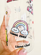 Rainbow Unicorn - Premium Gel Name Label Kit (2 Sheets + Tools & Bonus Gifts)