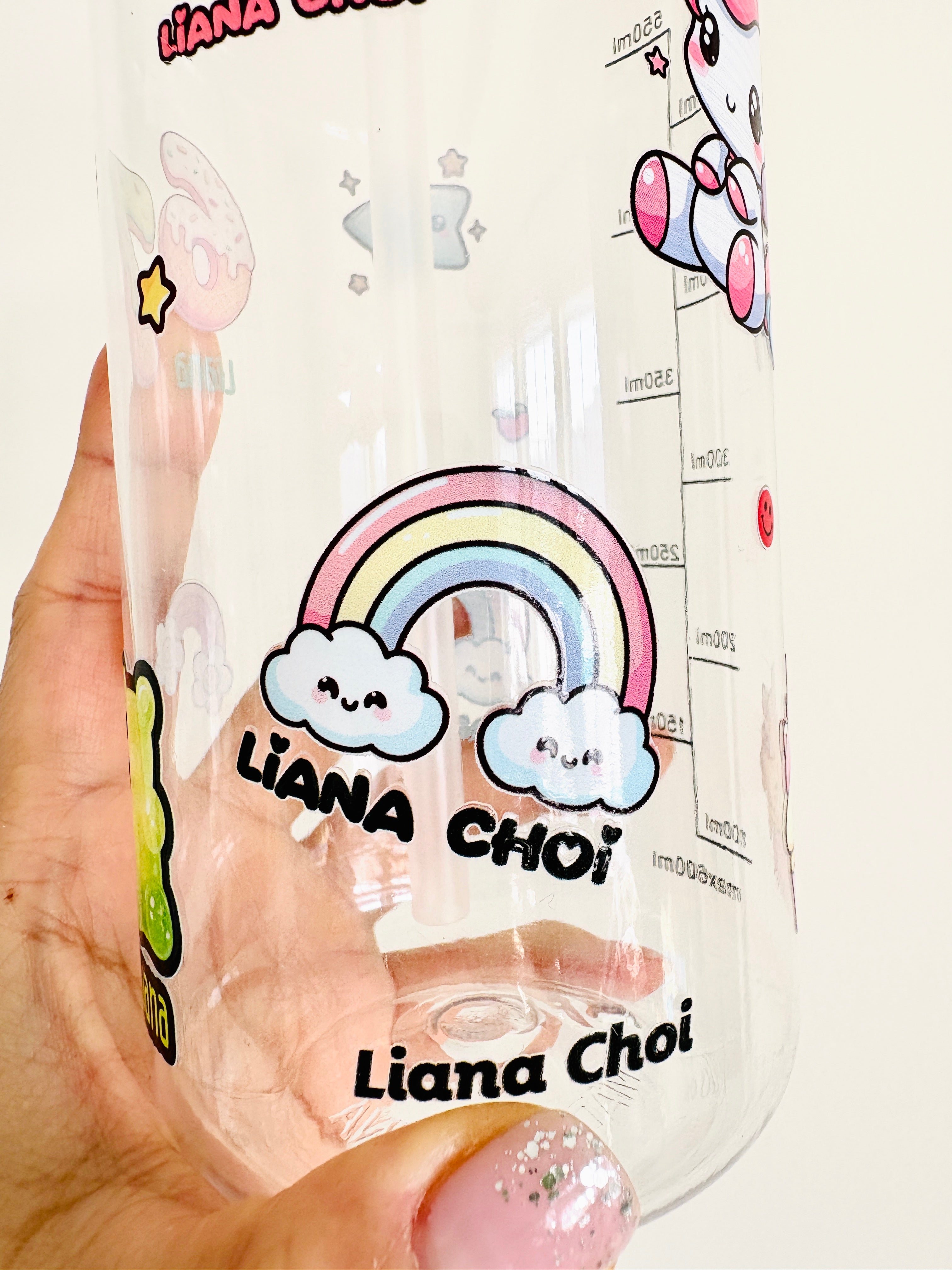 Rainbow Unicorn - Premium Gel Name Label Kit (2 Sheets + Tools & Bonus Gifts)