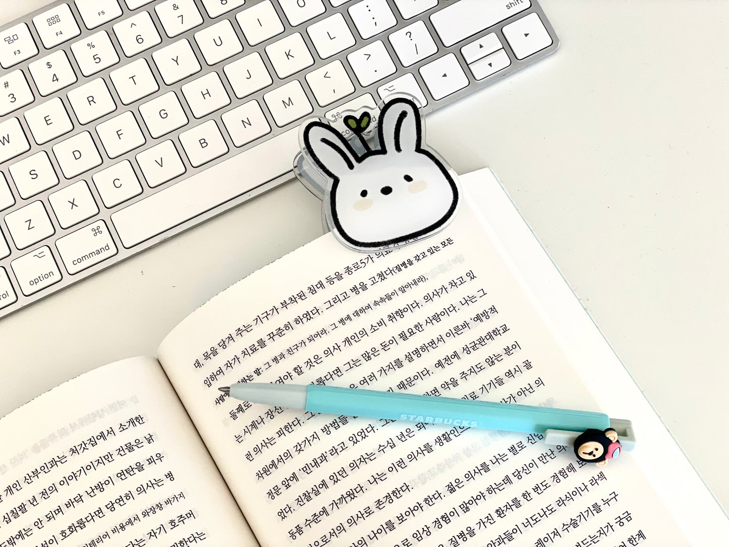 Cute Acrylic Clip  | Paper & Binder Clip  - Kitty, Bunny, Bear