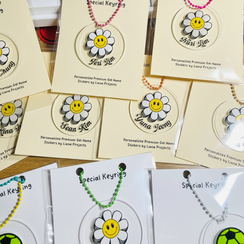 Gel Sticker KeyRing