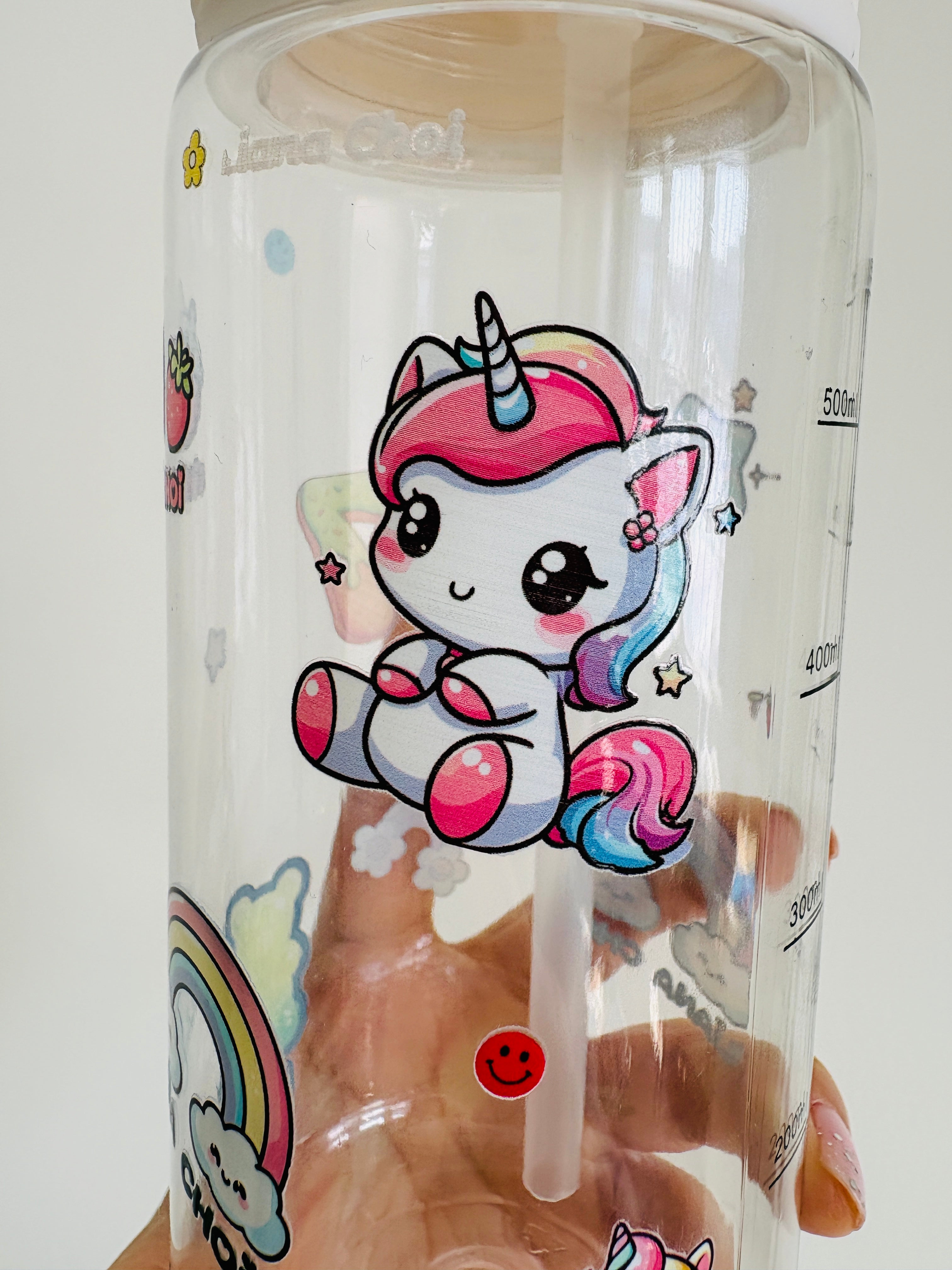 Rainbow Unicorn - Premium Gel Name Label Kit (2 Sheets + Tools & Bonus Gifts)