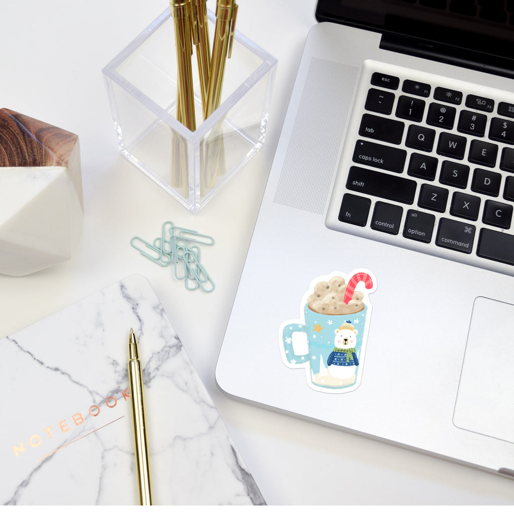 동물 친구들과 함께하는 핫 드링크 데칼 스티커