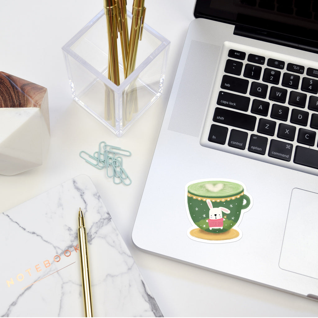 동물 친구들과 함께하는 핫 드링크 데칼 스티커