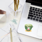 동물 친구들과 함께하는 핫 드링크 데칼 스티커