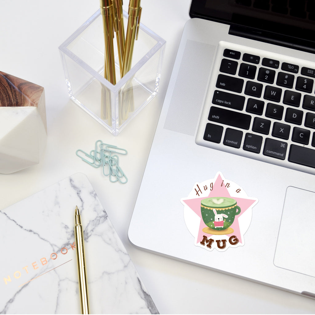 동물 친구들과 함께하는 핫 드링크 데칼 스티커