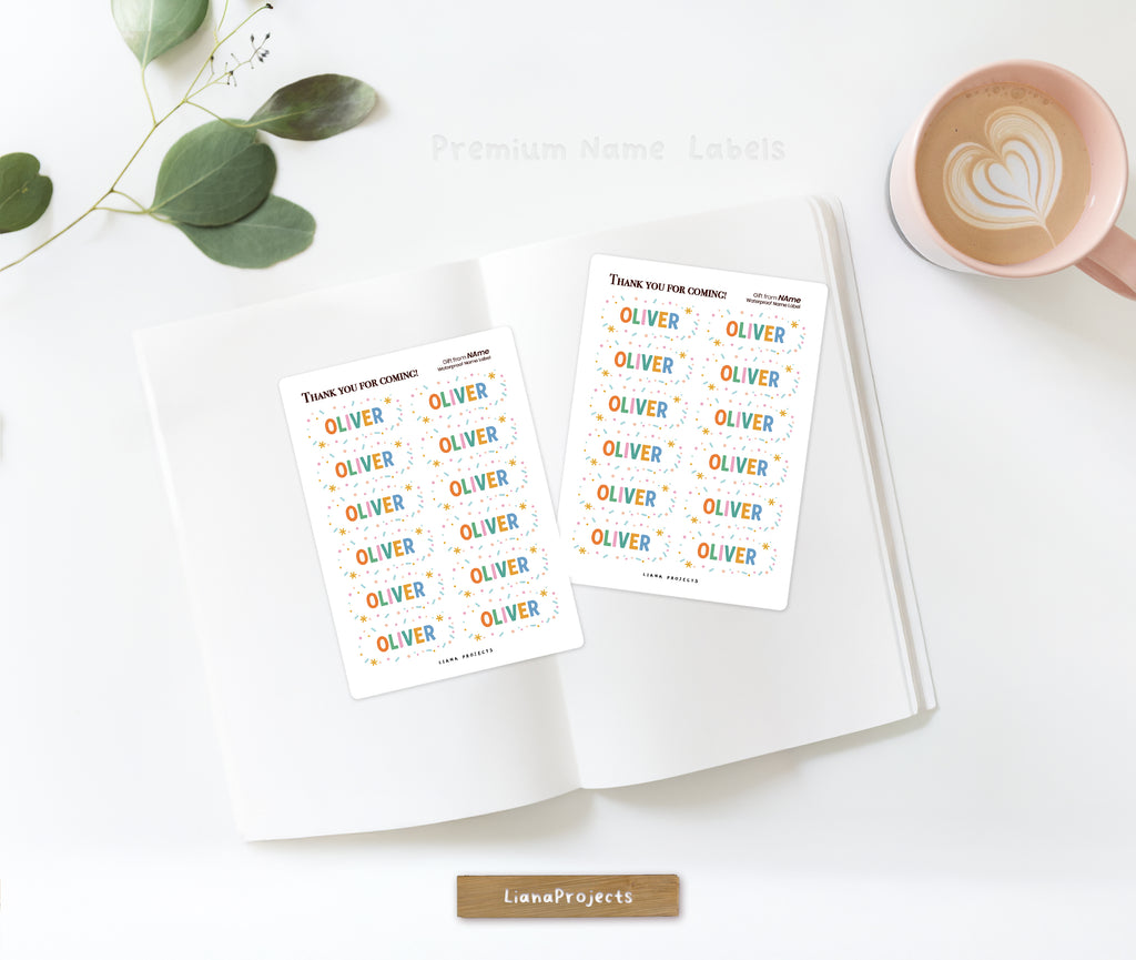 행복한 소녀 이름 스티커