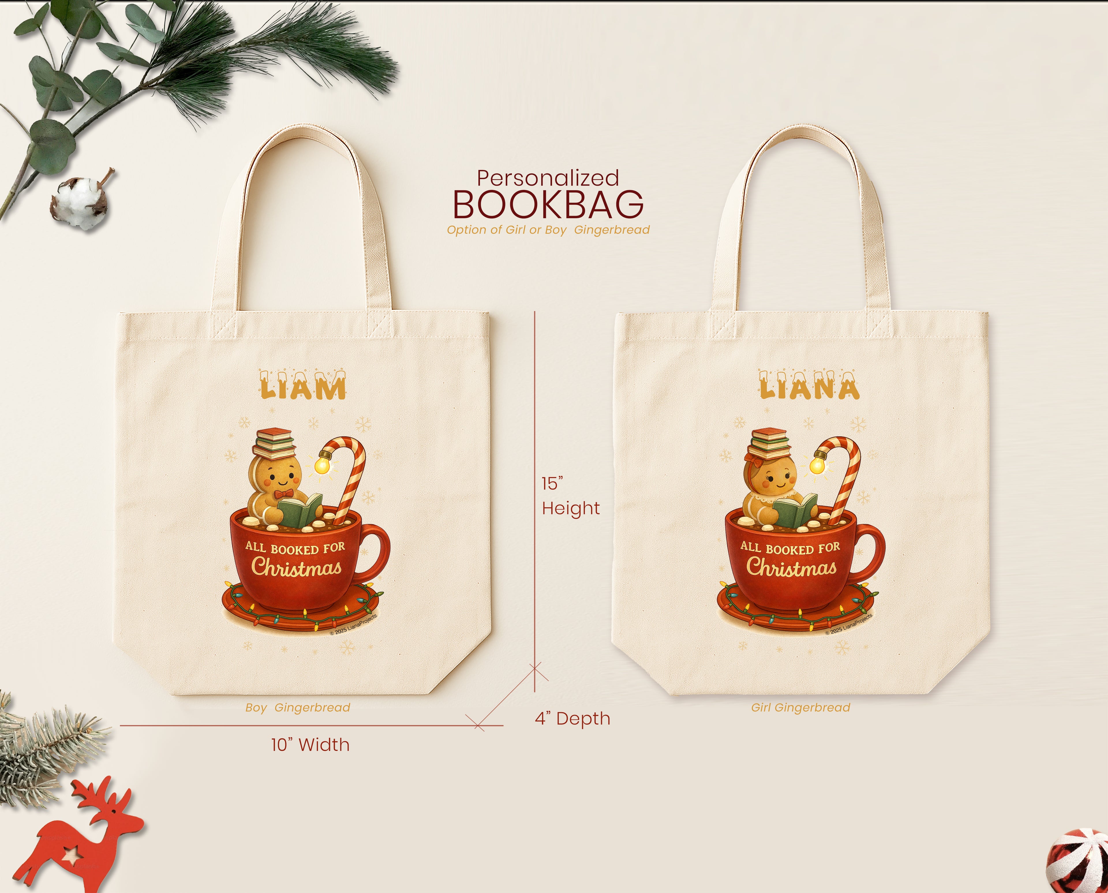 Gingerbread Bookbags