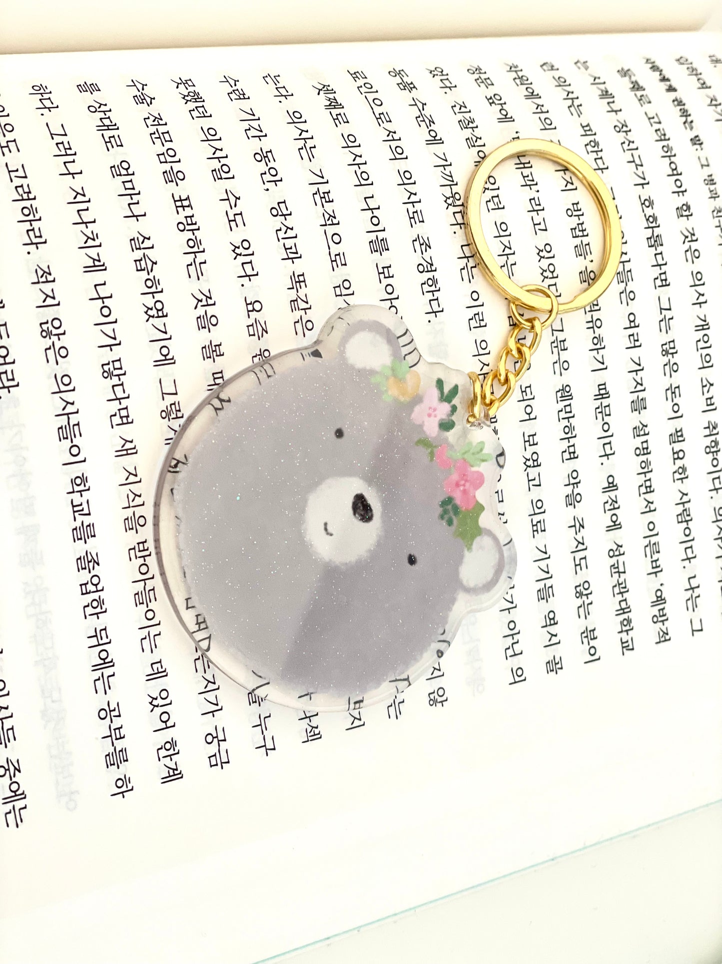 Cute Bear Face Keychain | Acylic Keychain |