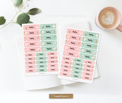 Cherry Blossom Name Sticker