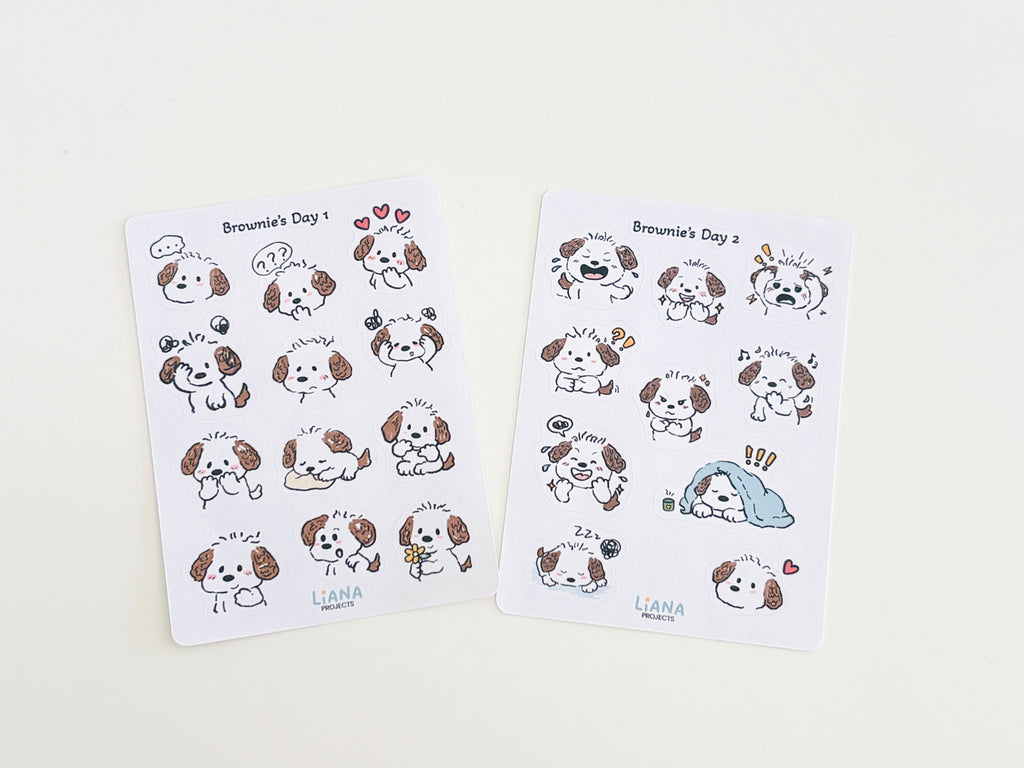 Brownie's Day Sticker Set