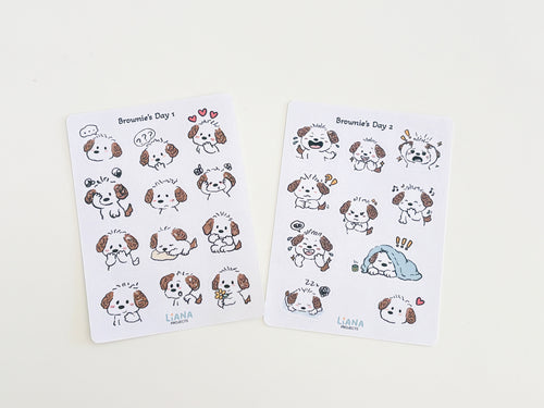 Brownie's Day Sticker Set
