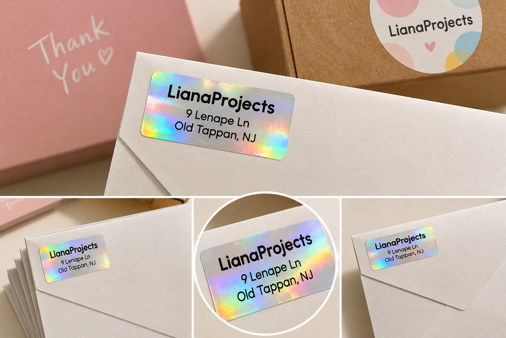 Personalized Holographic Return Address Labels