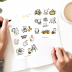 Cute guys, Back to School & Happy Weekend Sticker