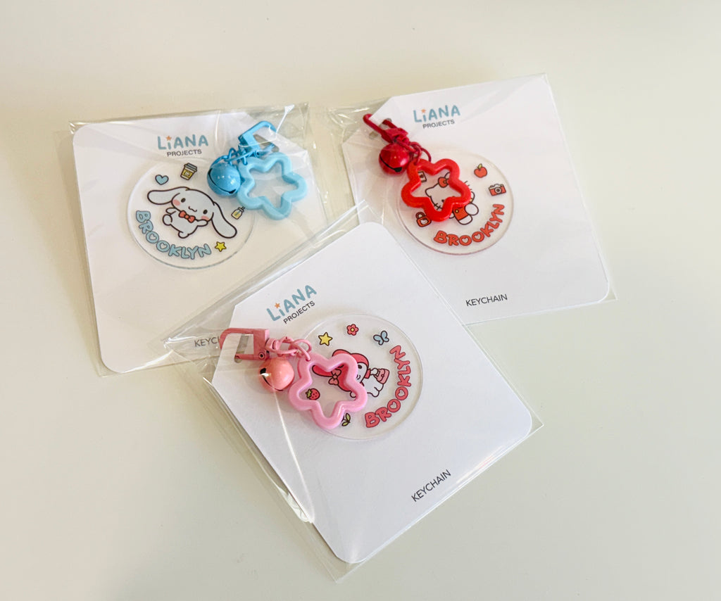 귀여운 곰 얼굴 키체인 | 아크릴 키체인 |