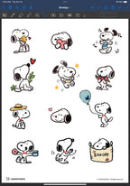 스누피 디지털 스티커