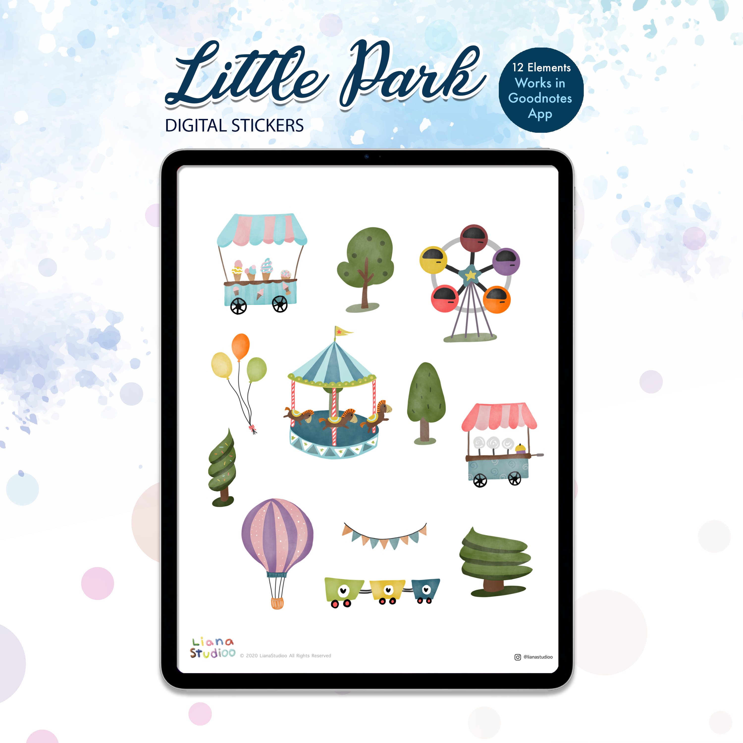 귀여운 작은 것들 디지털 스티커