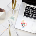 동물 친구들과 함께하는 핫 드링크 데칼 스티커