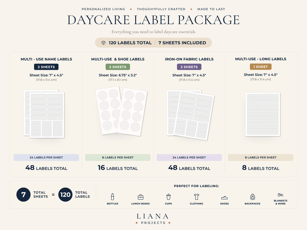 🟡  DAYCARE LABEL PACK