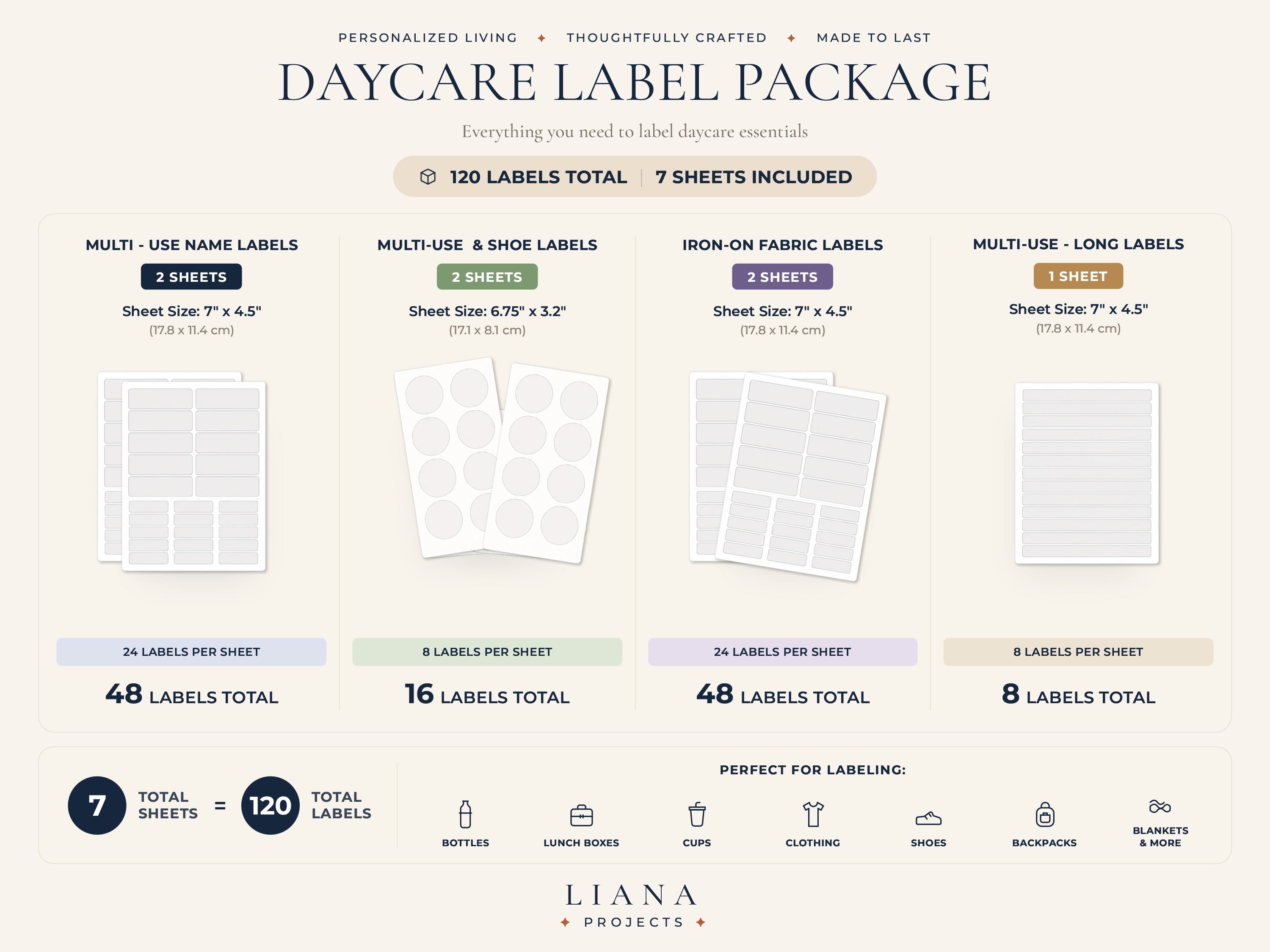 🟡  DAYCARE LABEL PACK