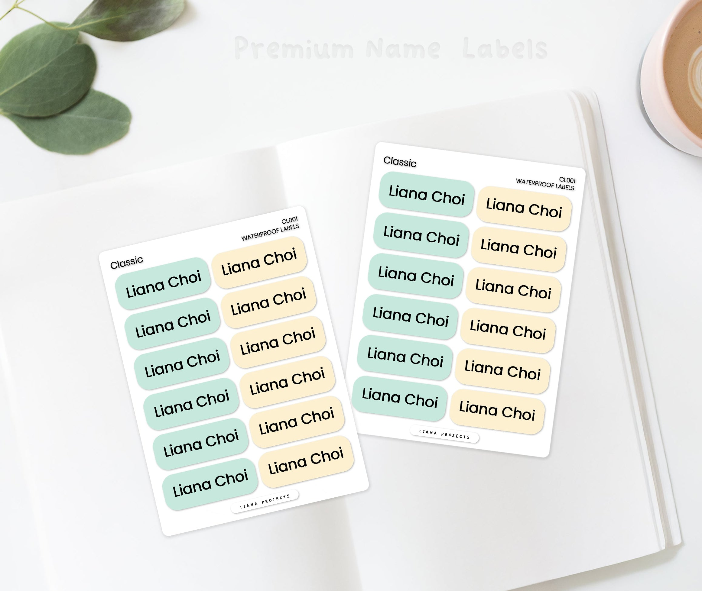 Classic name labels with Font options