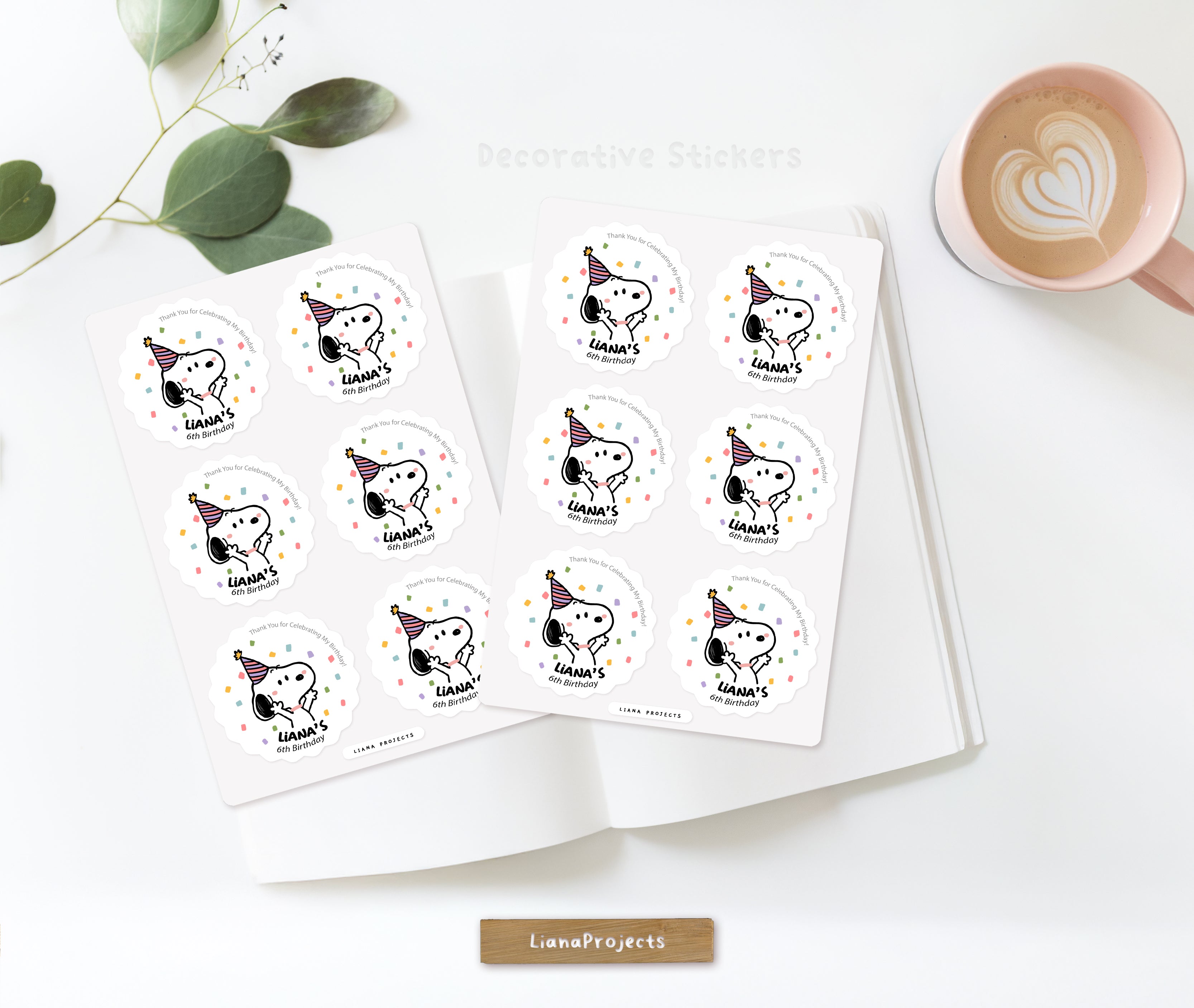 Personalize Birthday Sticker