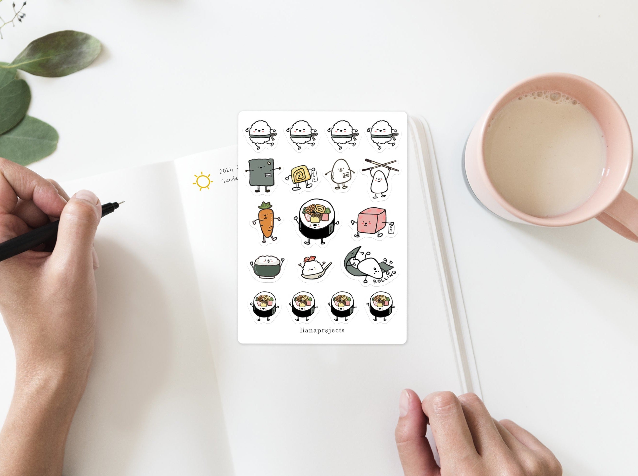 한국 김밥 스티커 | 쌀 