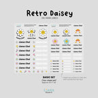 Retro Daisey-  Premium Gel Name Label Kit (2 Sheets + Tools & Bonus Gifts)