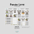 Panda Love - Premium Gel Name Label Kit (2 Sheets + Tools & Bonus Gifts)