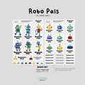 Robot Pals Premium Gel Name Label Kit
