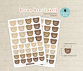 Personalized Name Labels for Kids - Brown Bear
