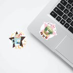 동물 친구들과 함께하는 핫 드링크 데칼 스티커