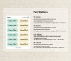 Classic name labels with Font options