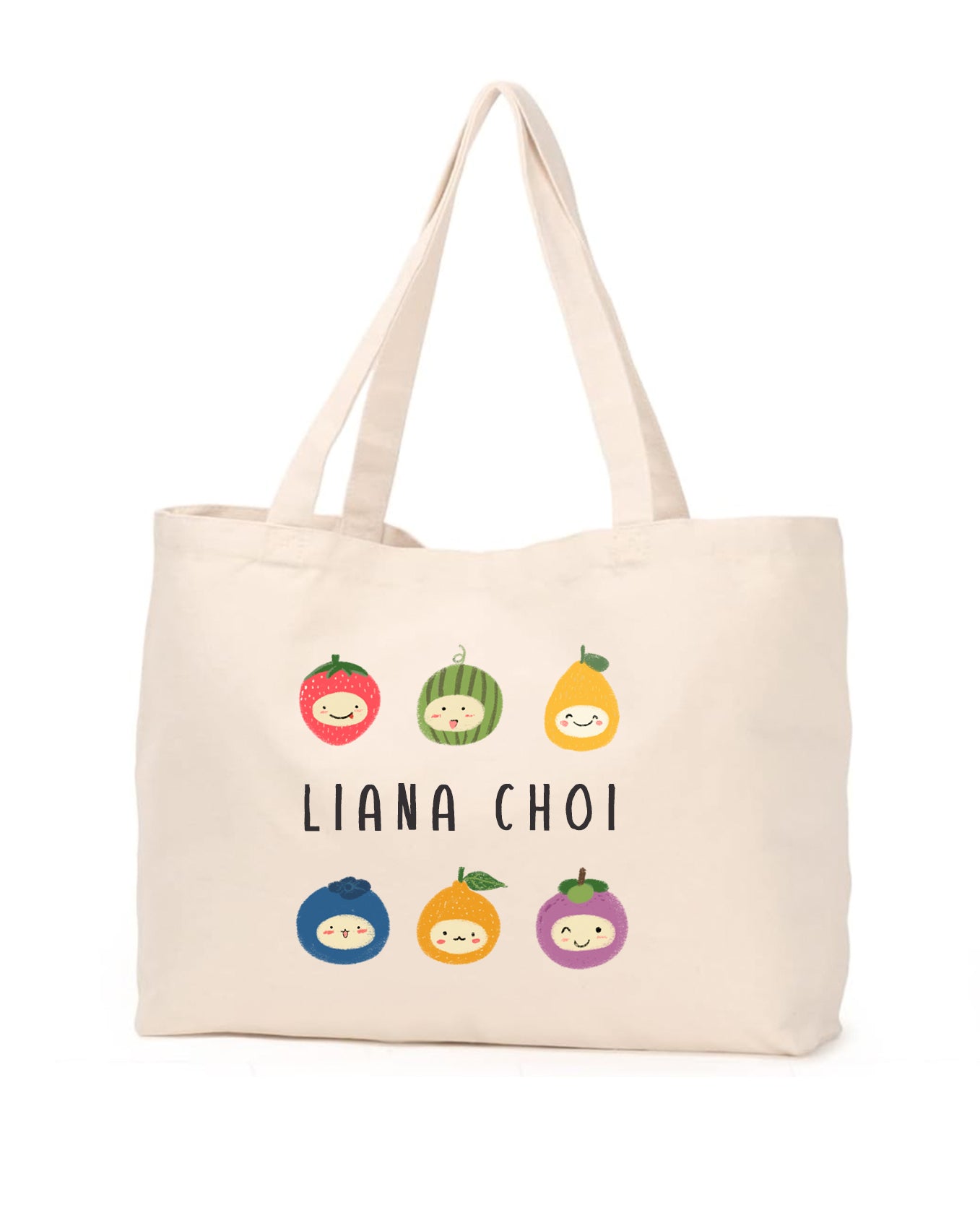 Personalize Tote Bag | Fruity Friends | Kid's Name bag