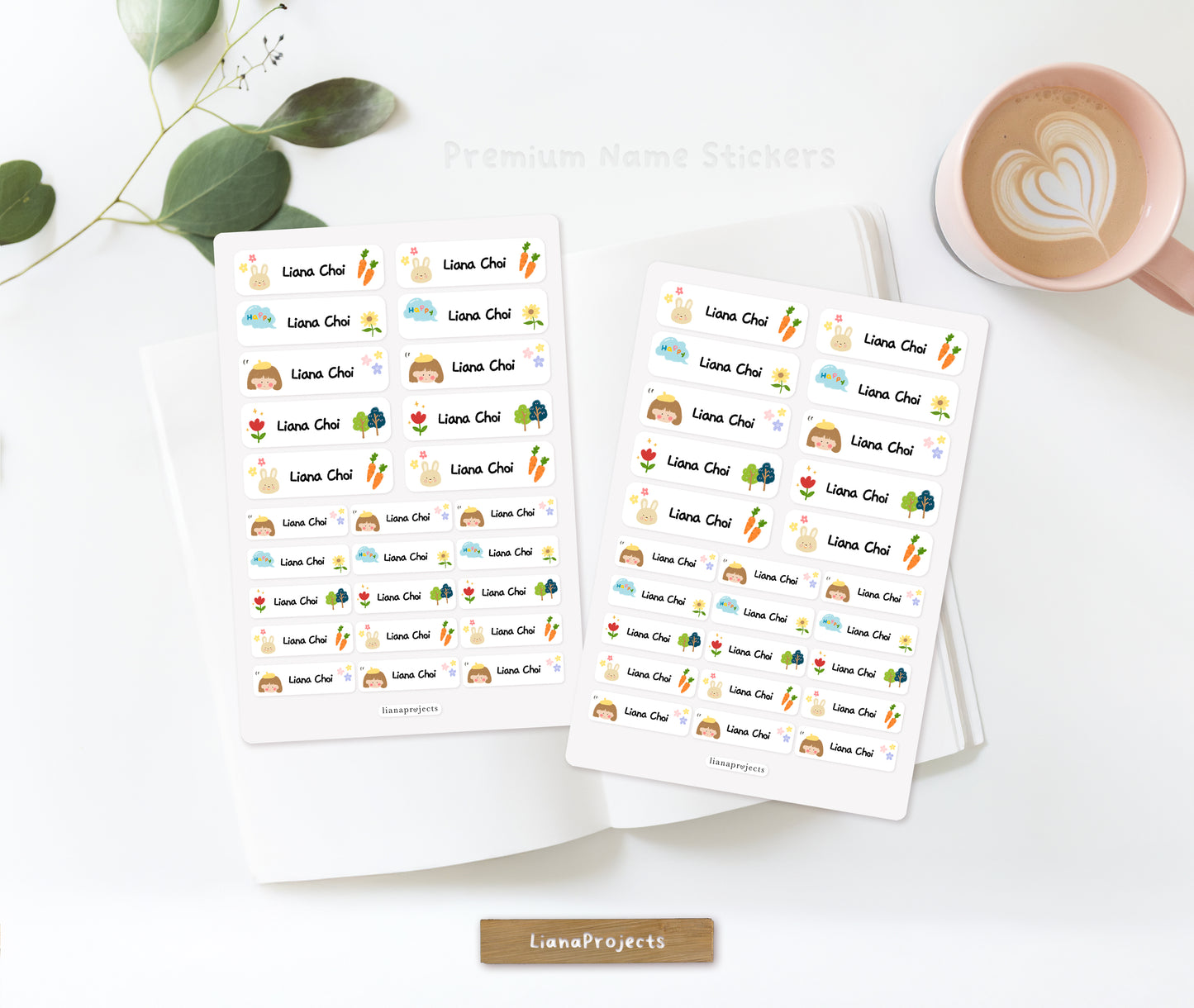 Happy Girl Name Sticker