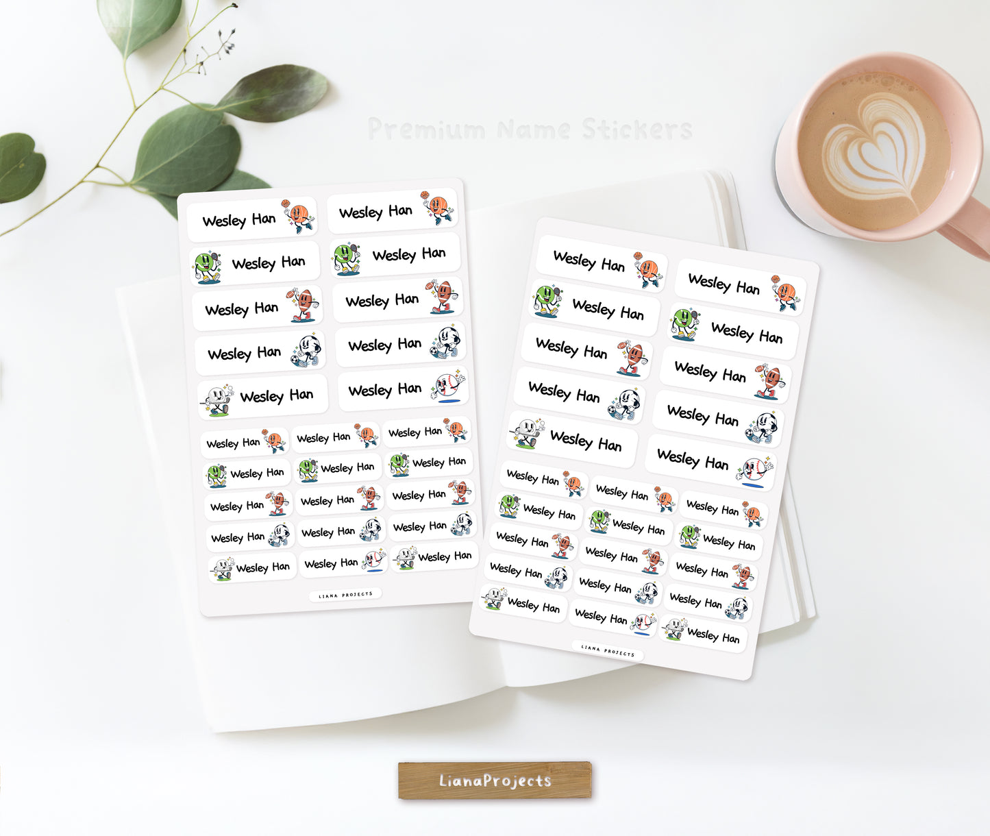 행복한 소녀 이름 스티커