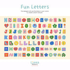 Custom Name Letter Pouch only - Fun Letter