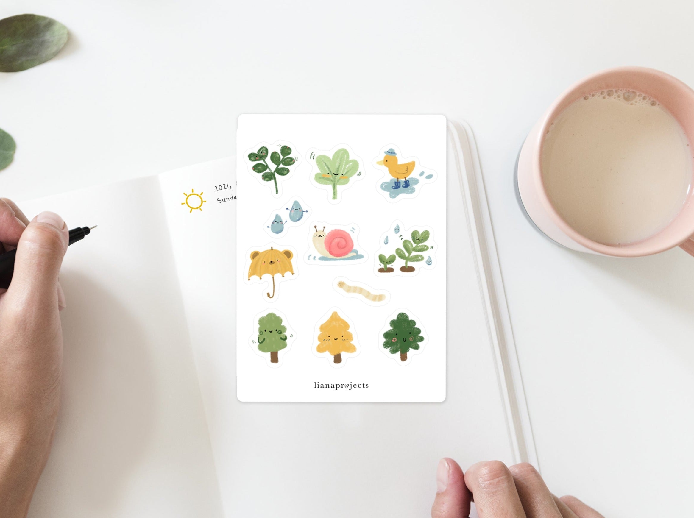 비오는 날 스티커