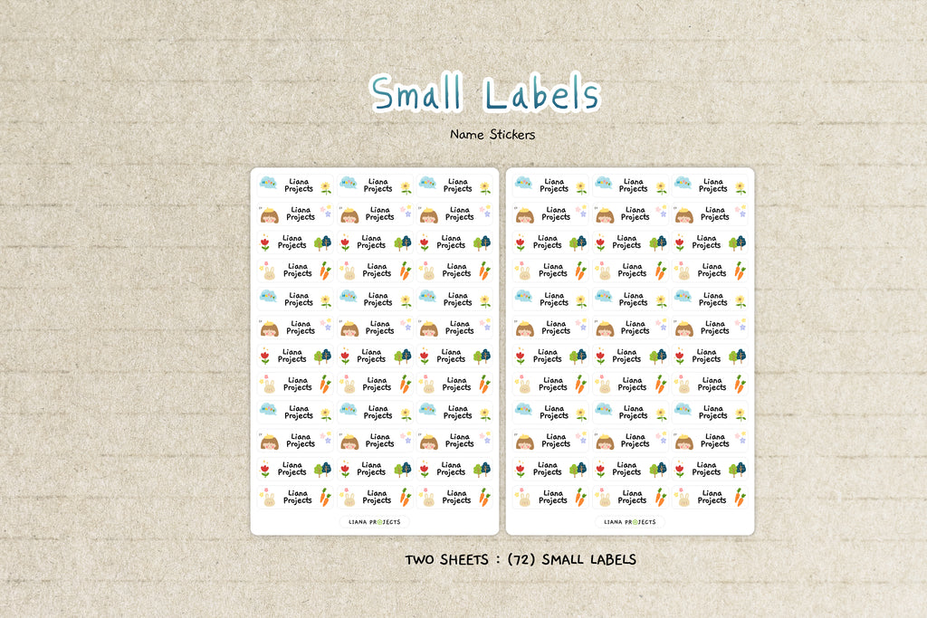 Small Labels Only - Black/Darker/Color Fabrics