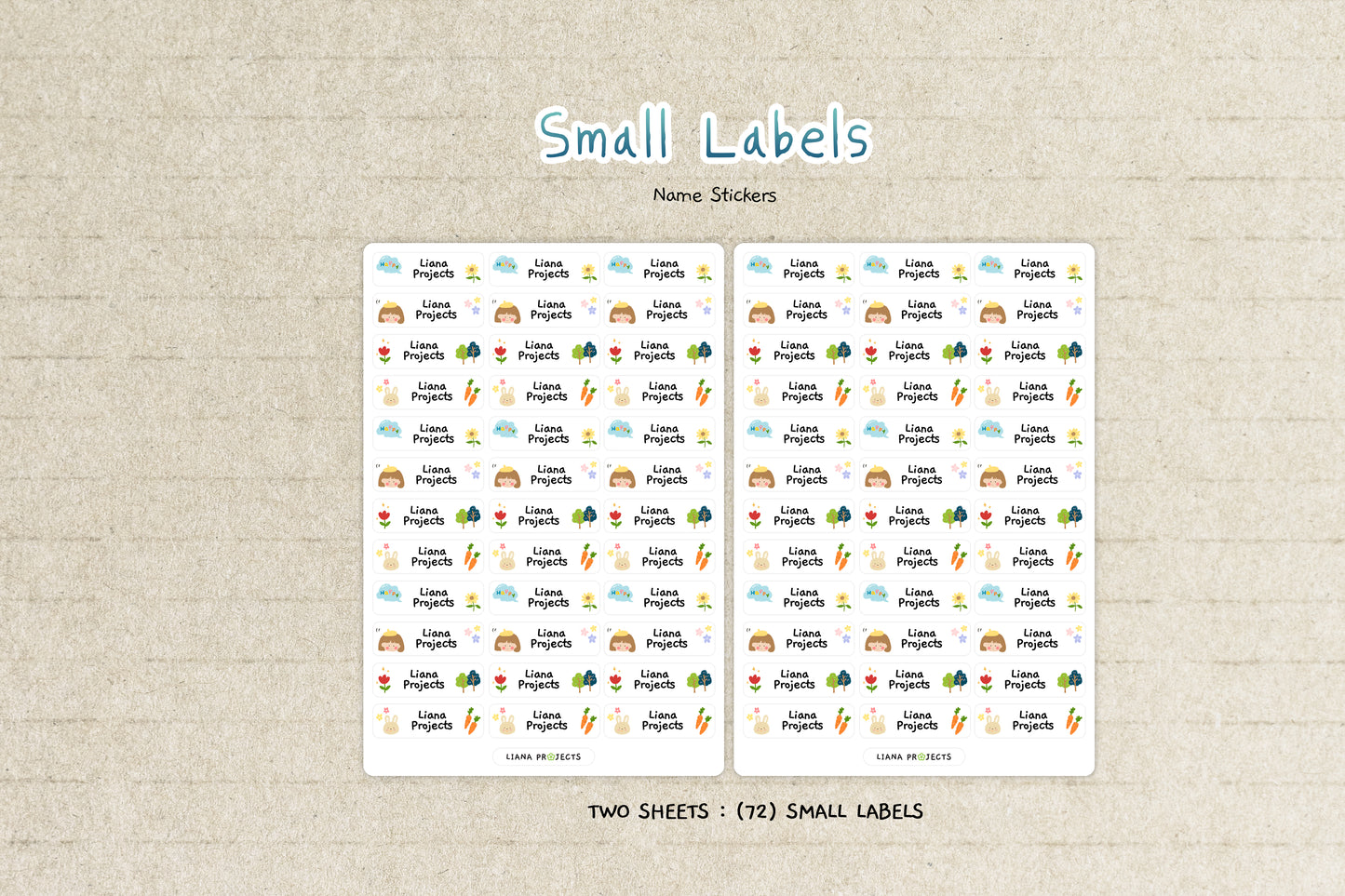 Small Fabric Label - for Black/Darker/Color Fabrics