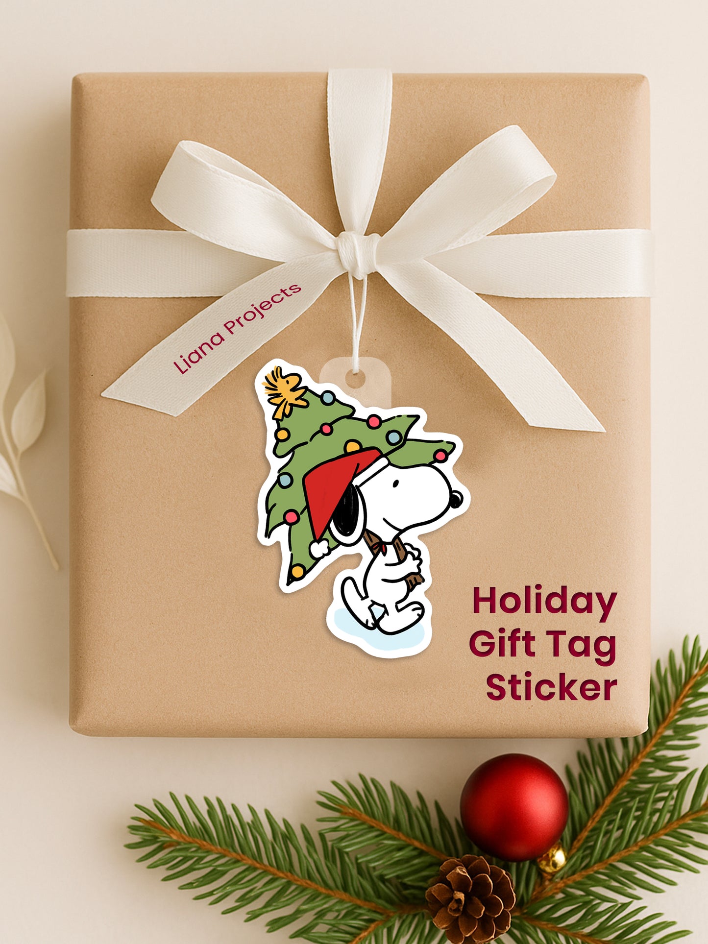 Christmas  Gift Tag Sticker