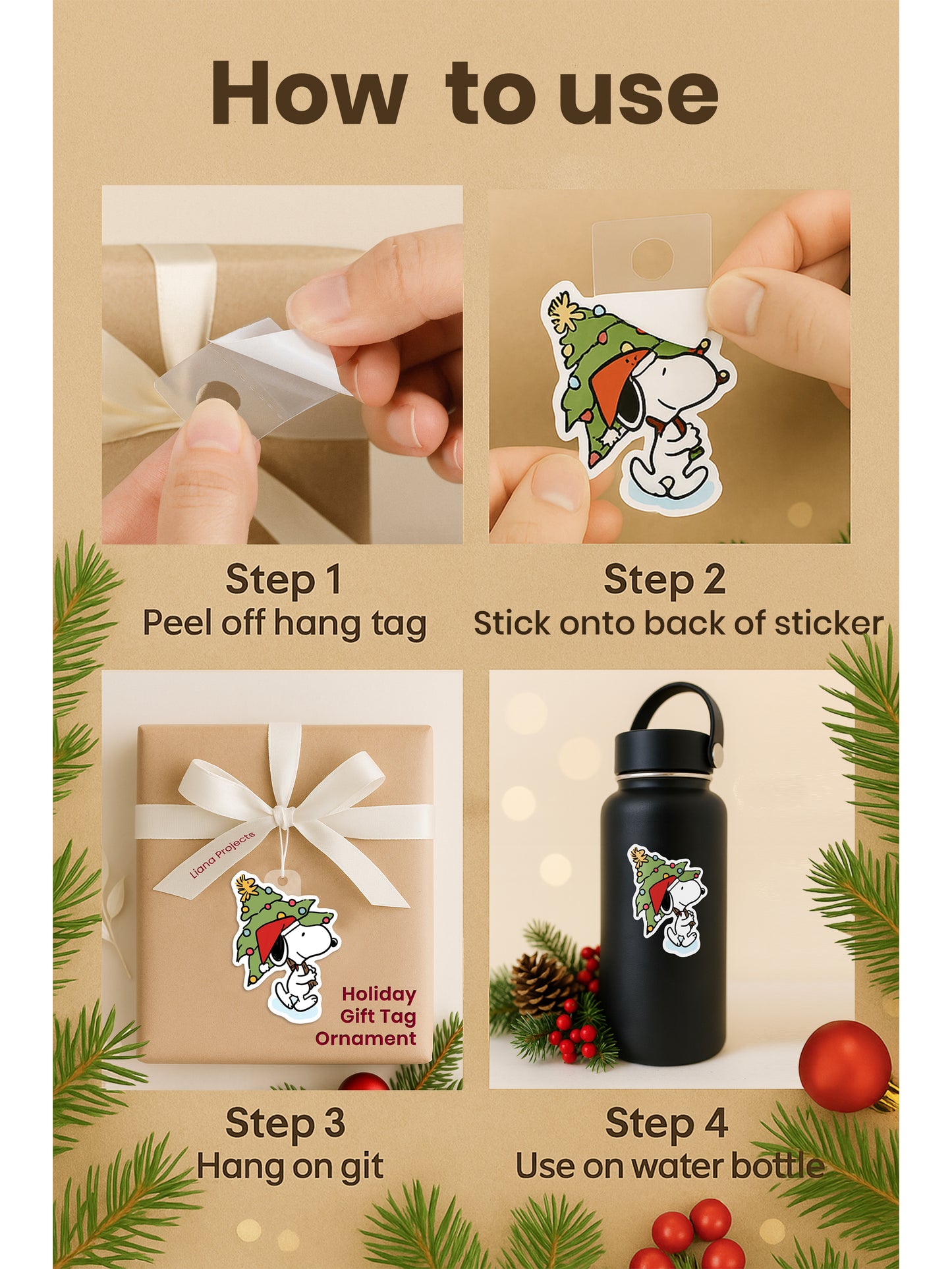 Christmas  Gift Tag Sticker