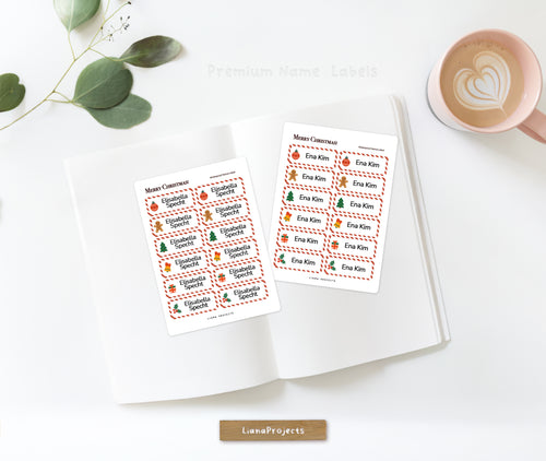 Christmas Name Label