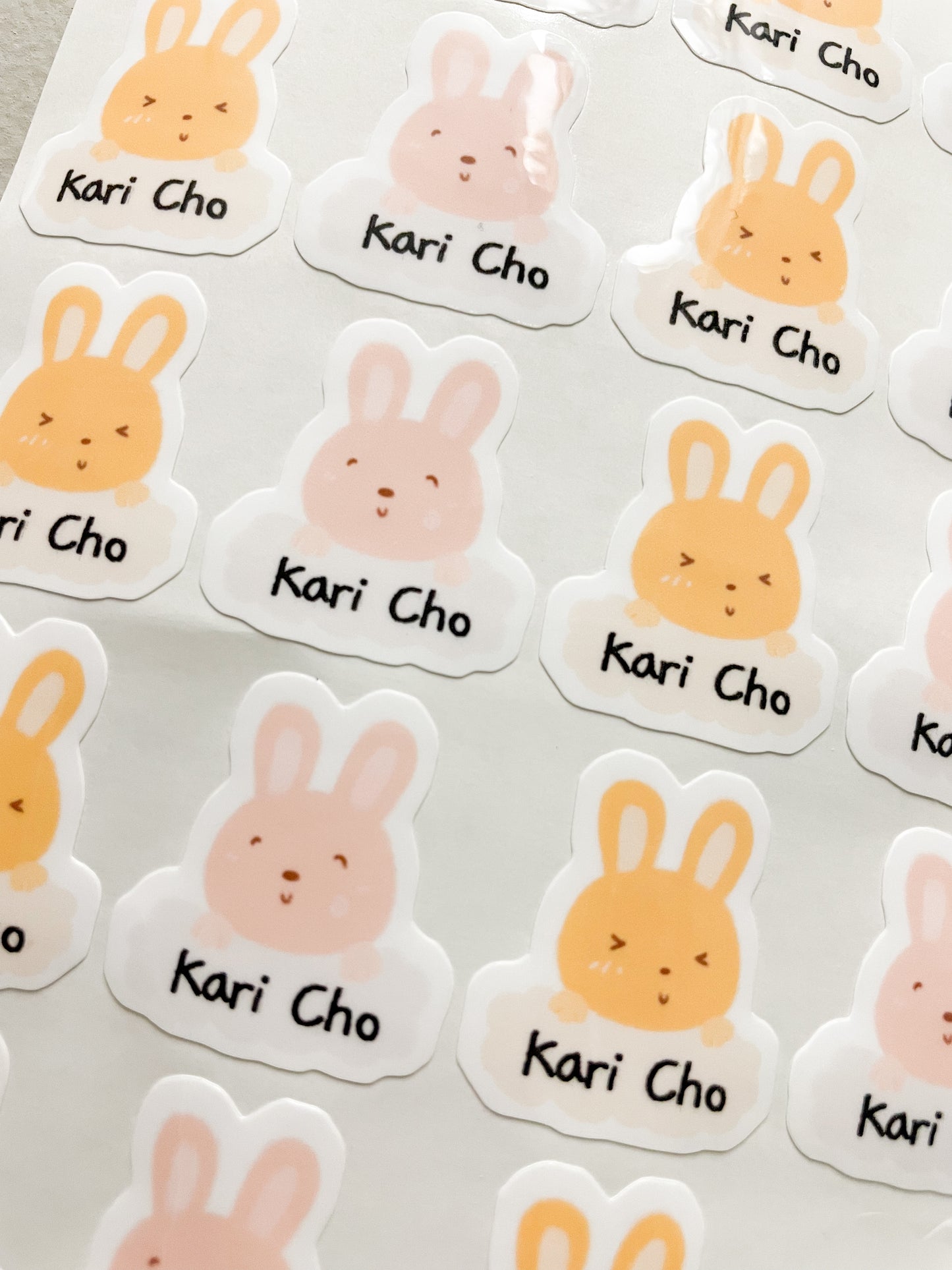 Bunnies - Kid's Name Sticker